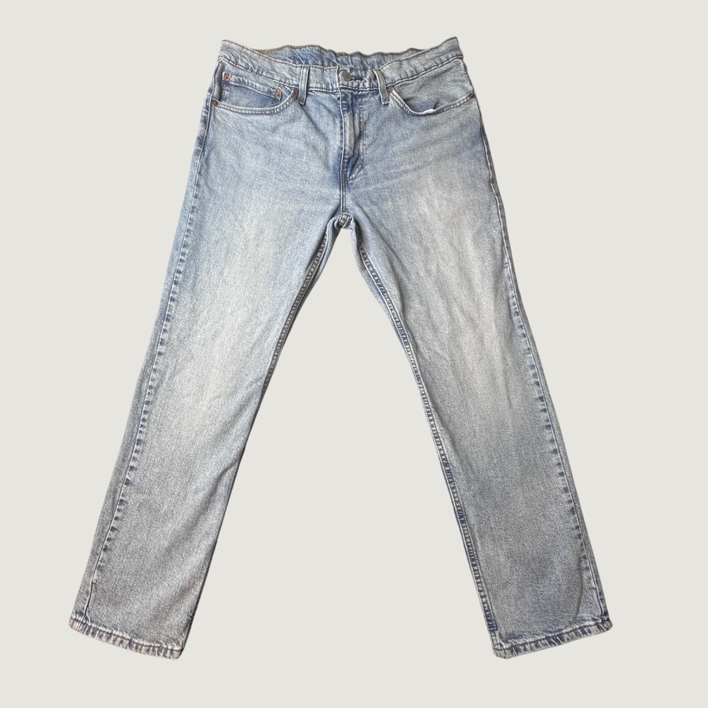 Levi's 511 Jeans Mens 34x30 Slim Fit Light Wash Blue Stretch WaterLess Denim
